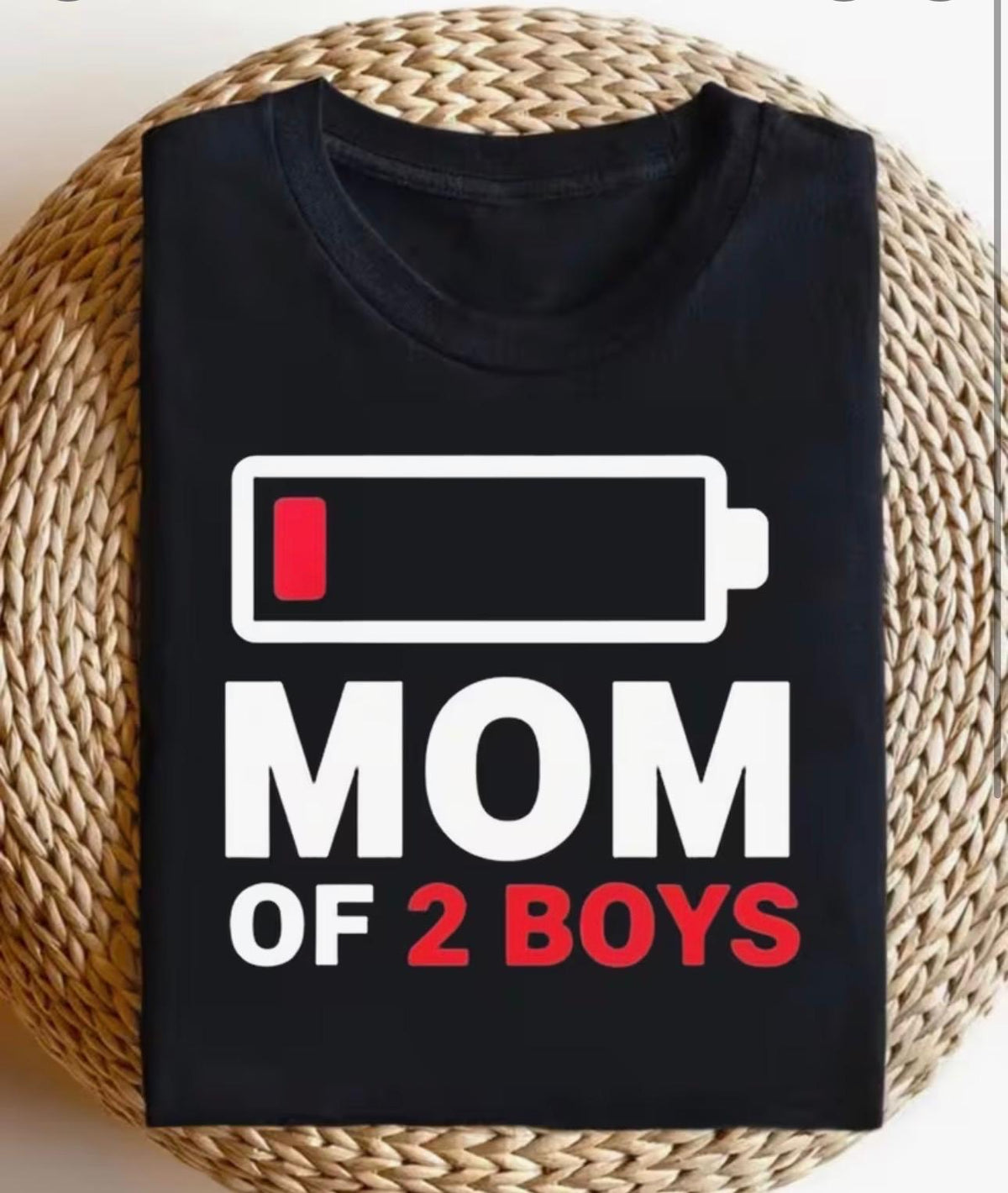 Camiseta "Mom of 2 Boys"