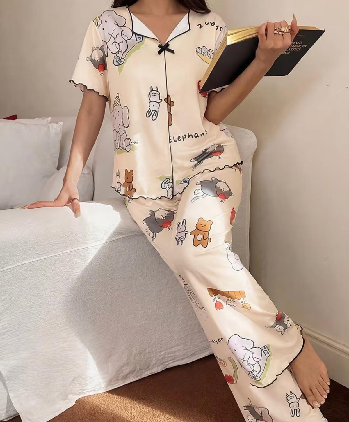Pijama Happy Elephant – Divertida, Cómoda y Llena de Encanto