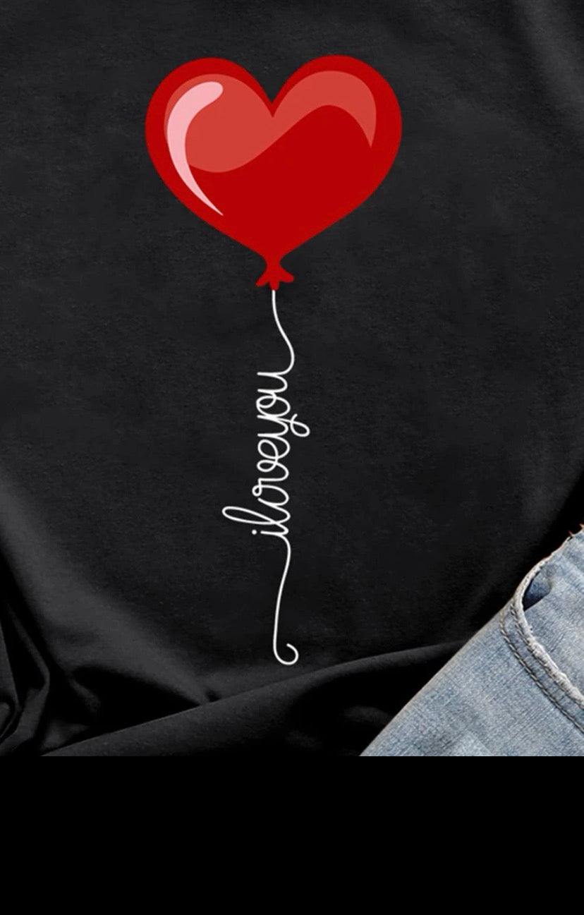 Camiseta I LOVE YOU