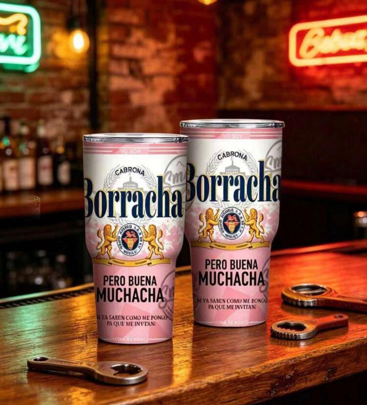 🍻 Vaso Térmico “Borracha, pero Buena Muchacha” 💖