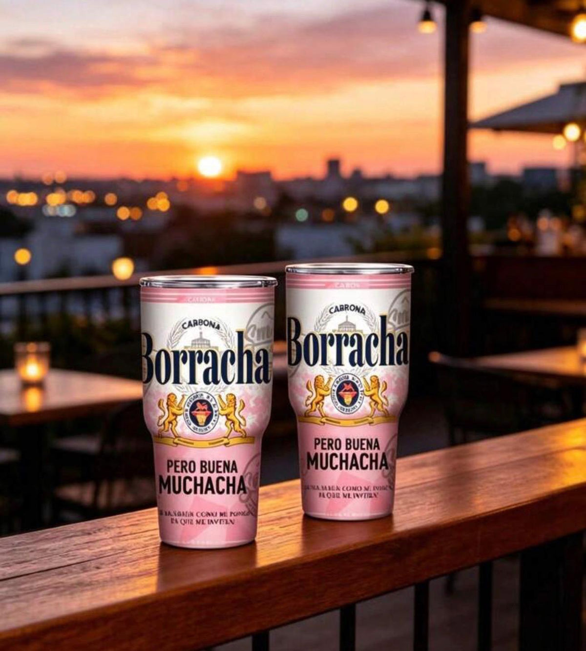 🍻 Vaso Térmico “Borracha, pero Buena Muchacha” 💖