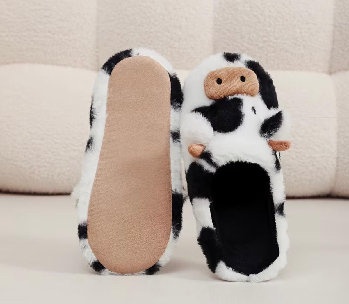 Pantuflas Vaquita – Suaves, Divertidas y Súper Adorables