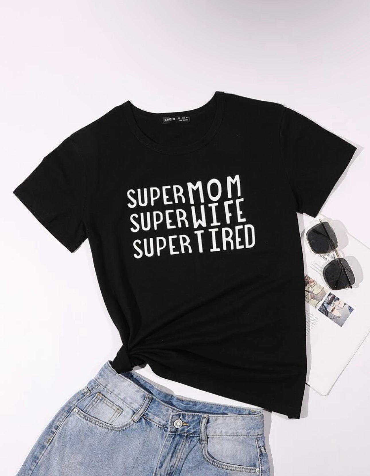Camiseta SUPER MOM/WIFE/TIRED