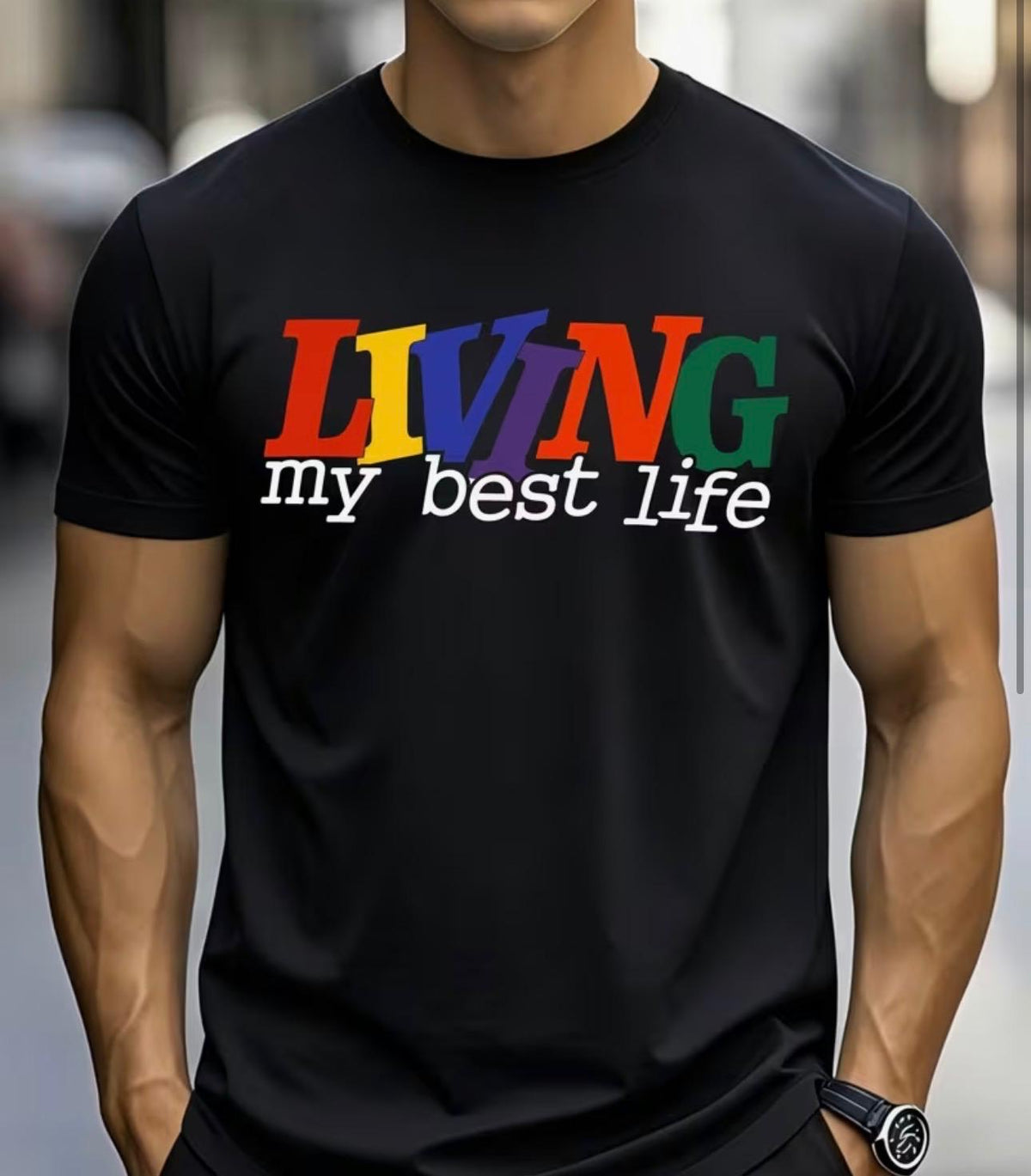 Camiseta "Living My Best Life"