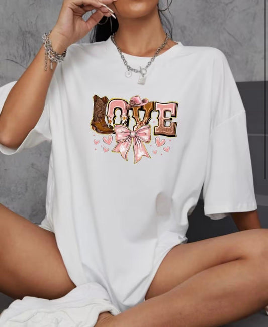 Camiseta "LOVE" Western
