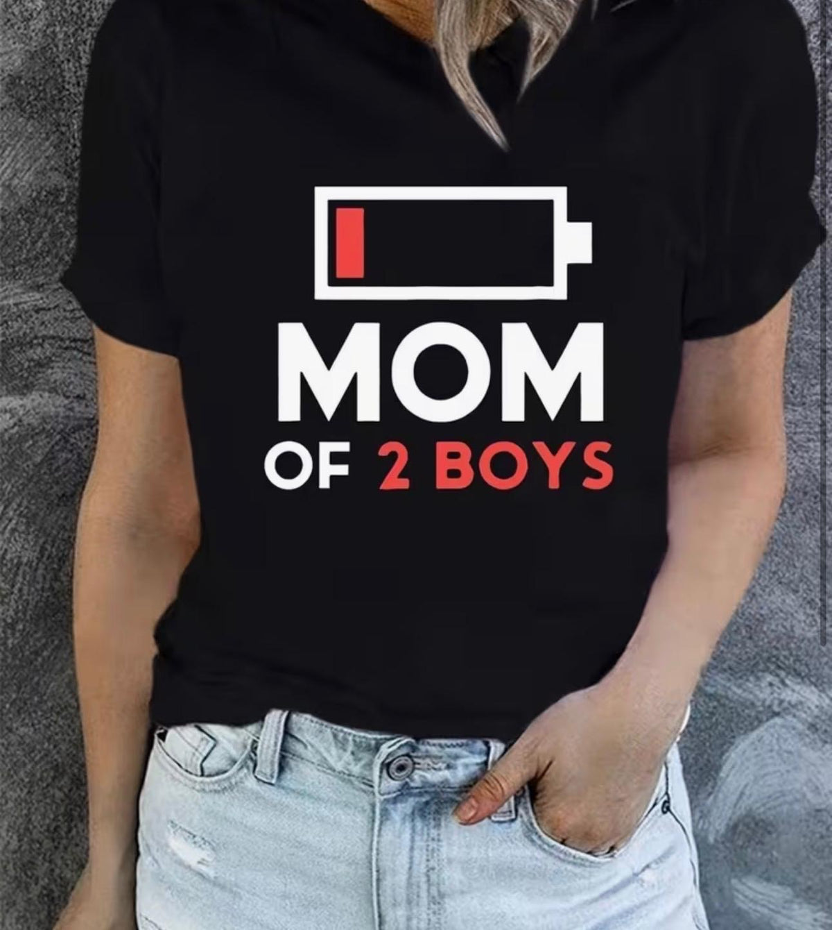 Camiseta "Mom of 2 Boys"