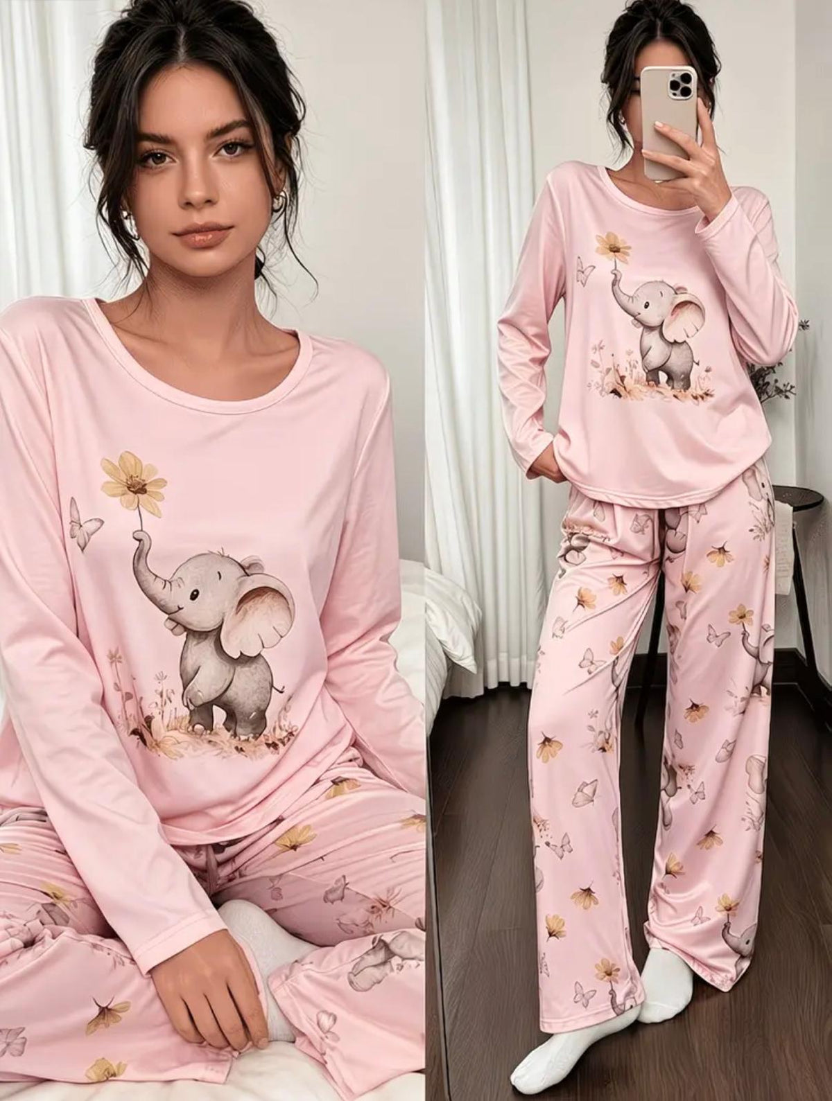 Pijama Sweet Elephant – Tierna, Delicada y Súper Cómoda