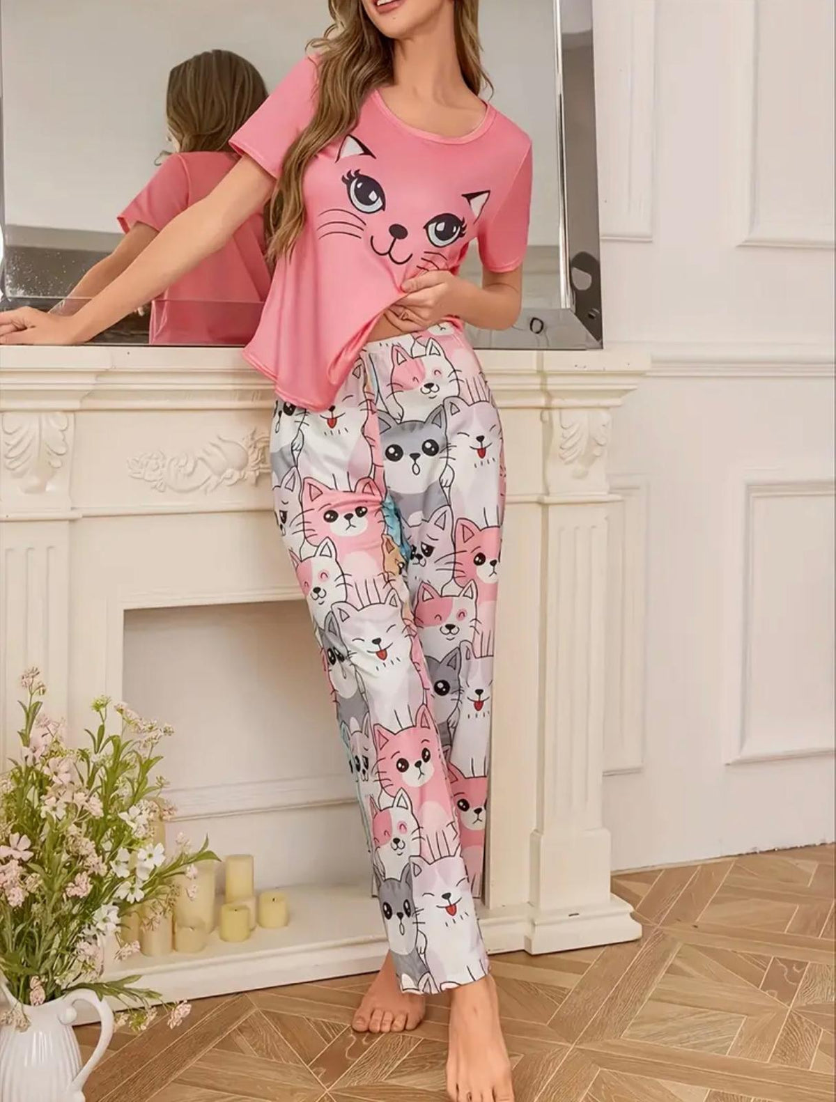 Pijama Cute Cats – Divertida, Tierna y Súper Cómoda
