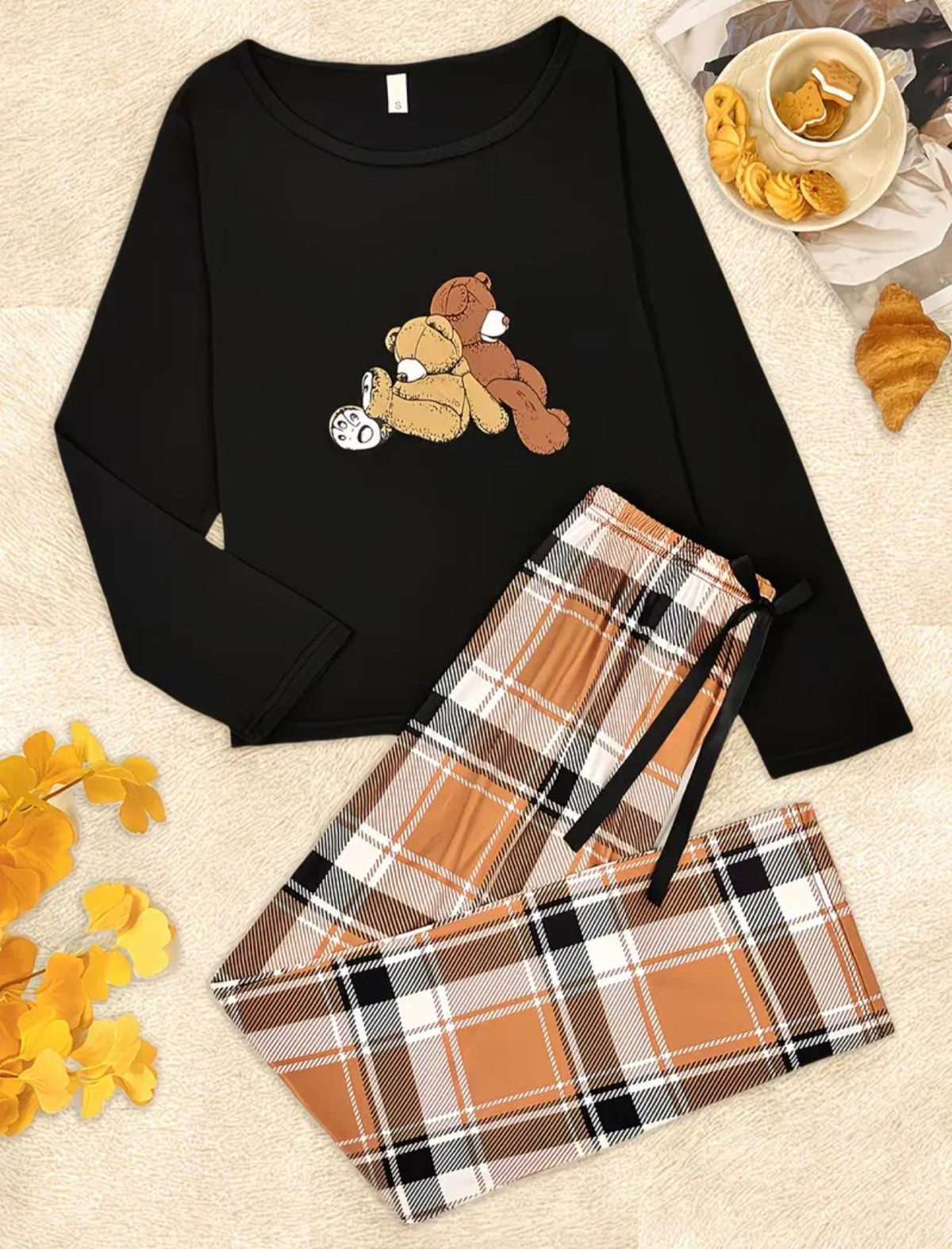 Pijama Cozy Teddy – Cómoda, Bonita y con un Toque Divertido
