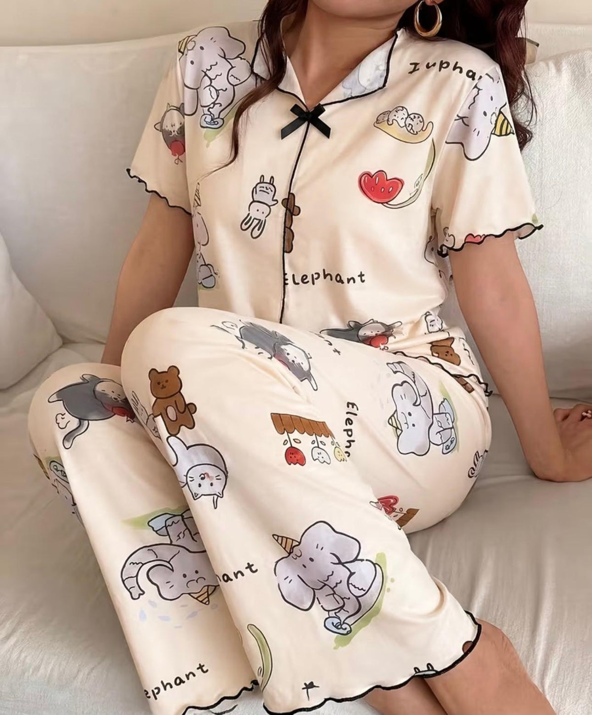 Pijama Happy Elephant – Divertida, Cómoda y Llena de Encanto