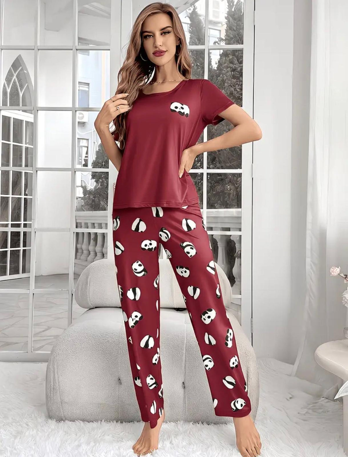 Pijama Panda Love – Cómoda, Divertida y con Mucho Encanto