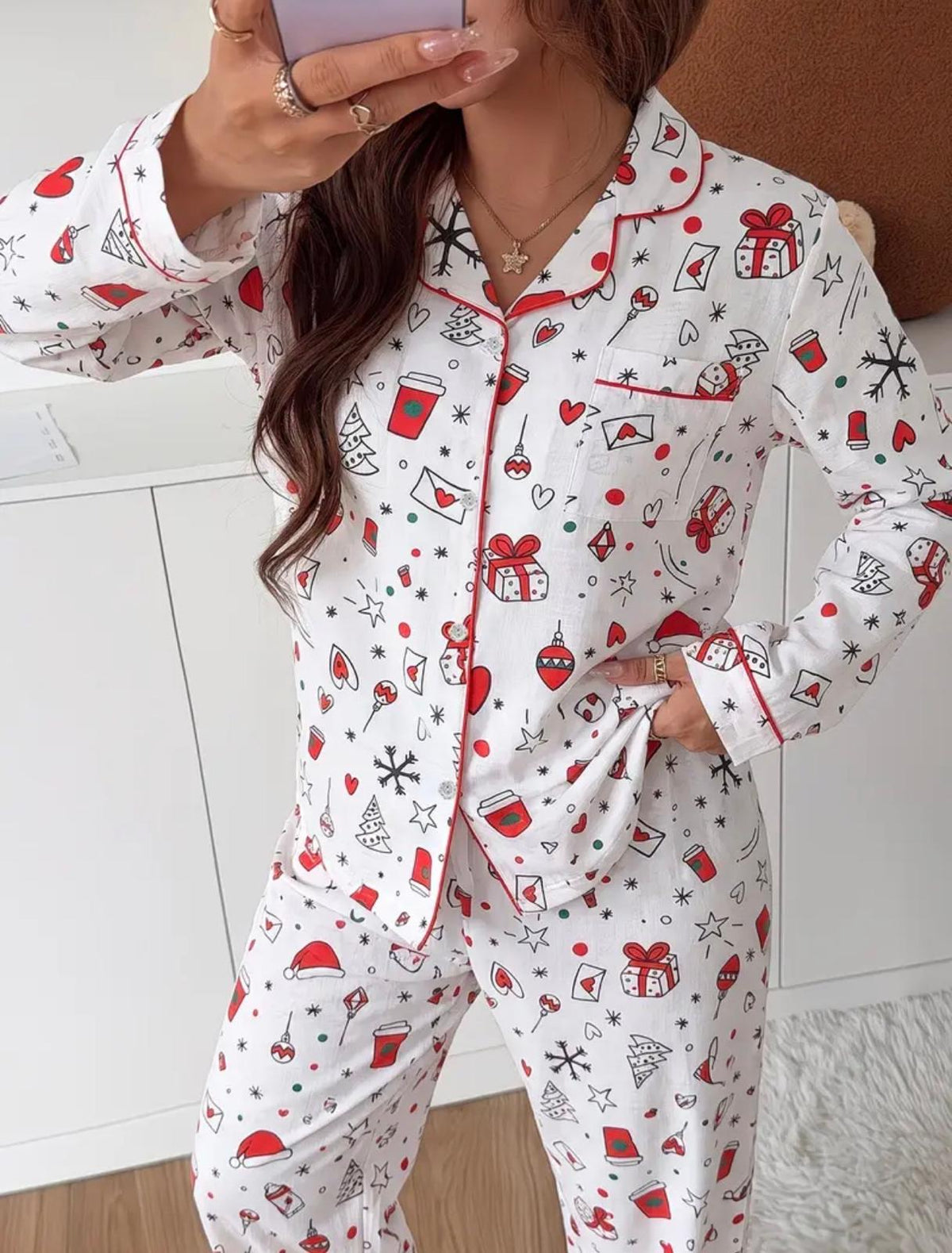 Pijama Christmas Joy – Divertida, Fresca y Perfecta para la Temporada