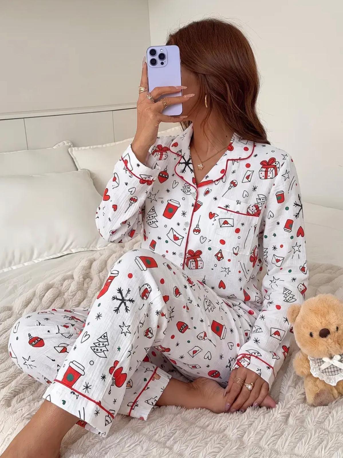 Pijama Christmas Joy – Divertida, Fresca y Perfecta para la Temporada