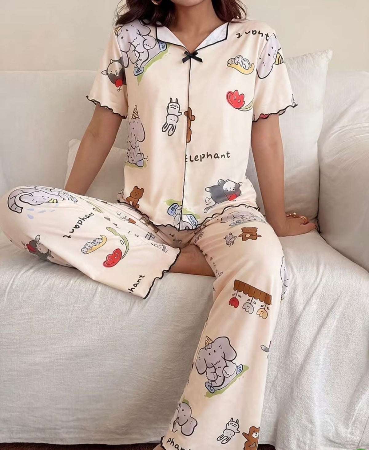 Pijama Happy Elephant – Divertida, Cómoda y Llena de Encanto