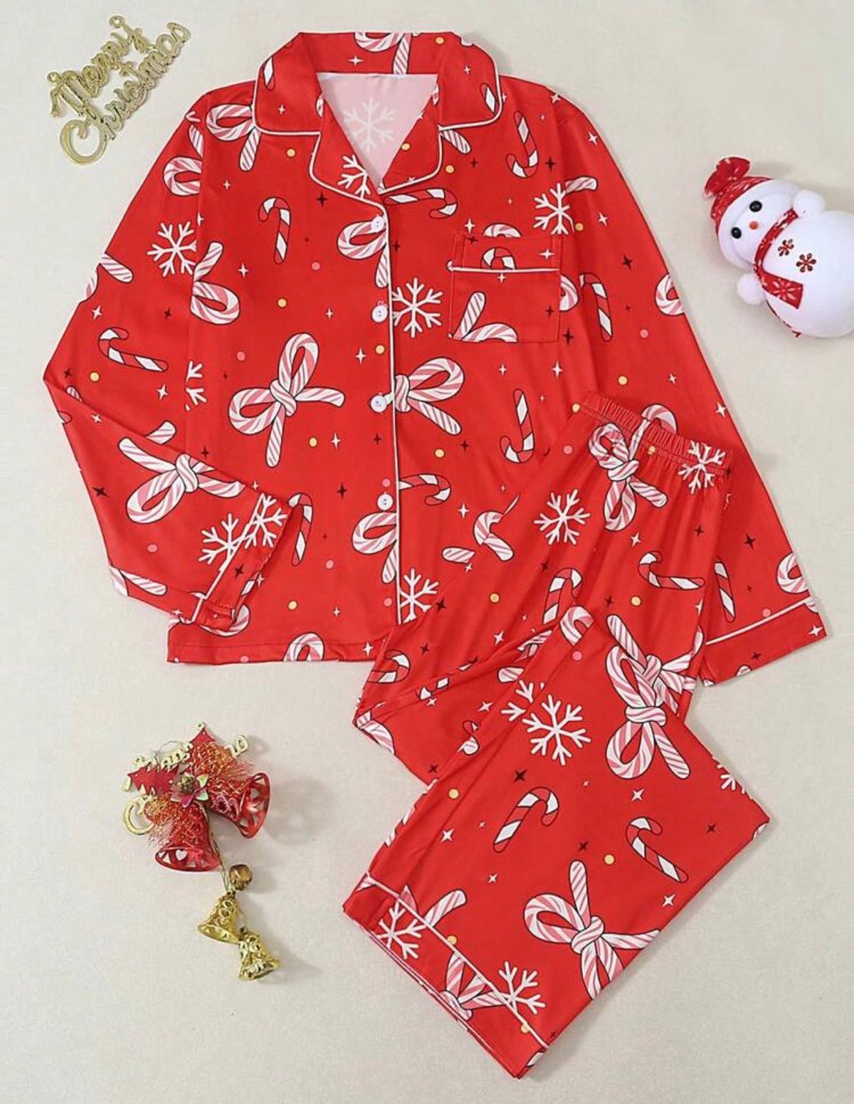 Pijama Navideña Candy Cane – Dulce, Alegre y Perfecta para Regalar