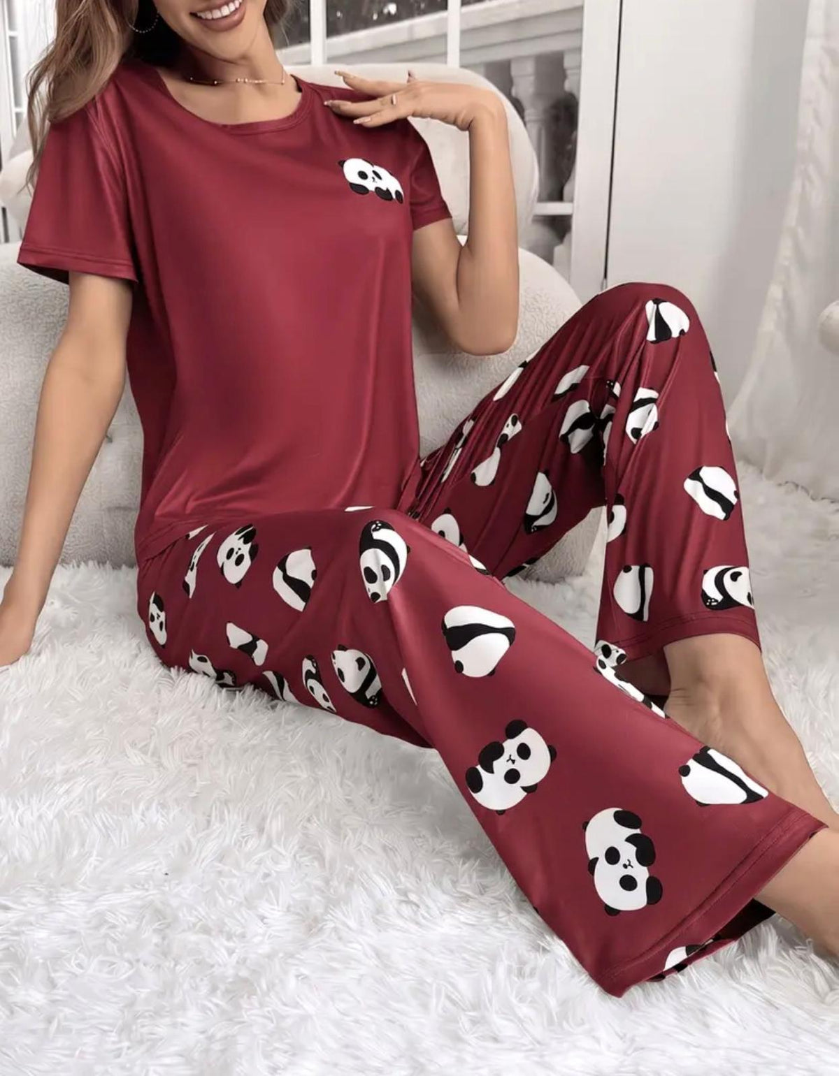 Pijama Panda Love – Cómoda, Divertida y con Mucho Encanto