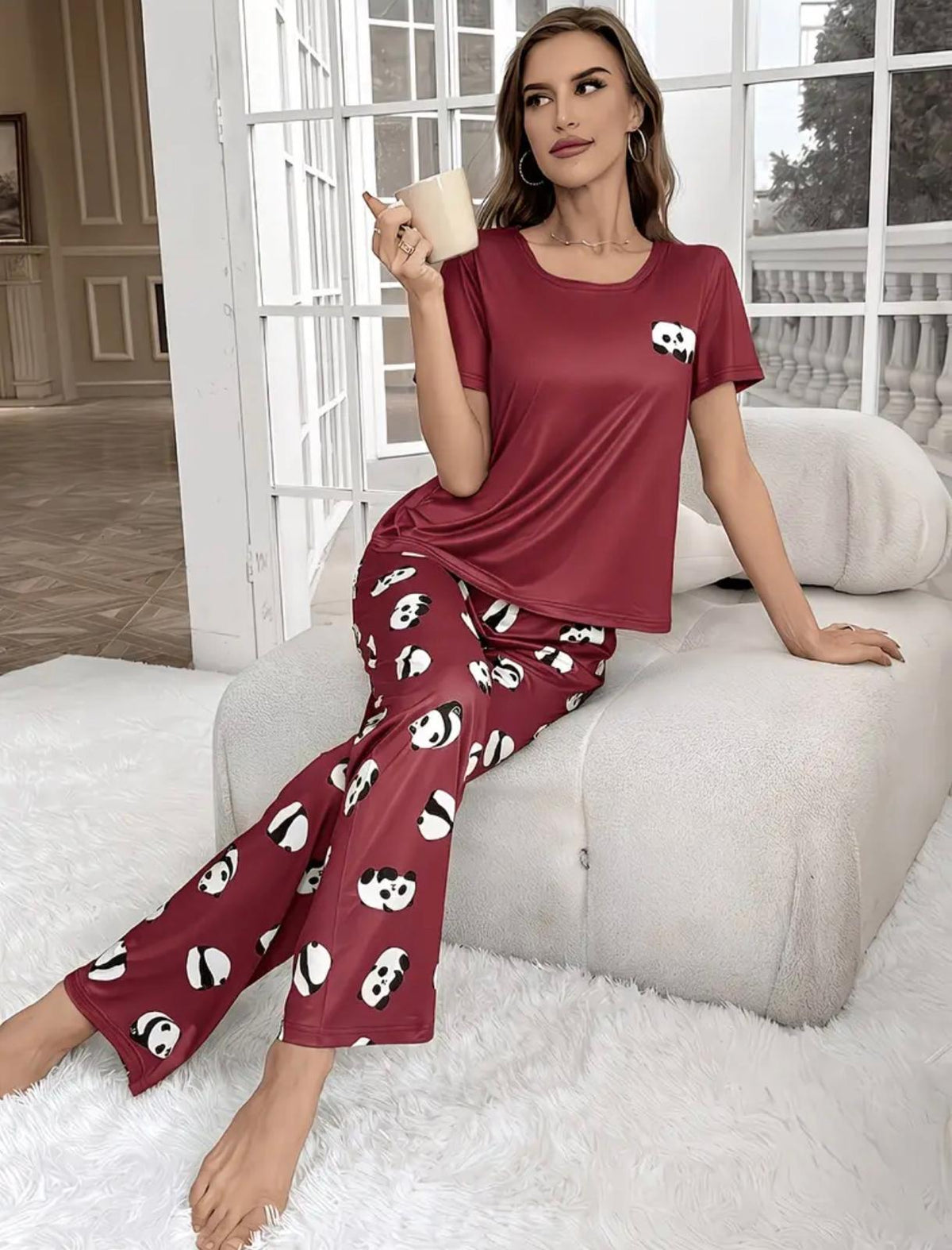 Pijama Panda Love – Cómoda, Divertida y con Mucho Encanto