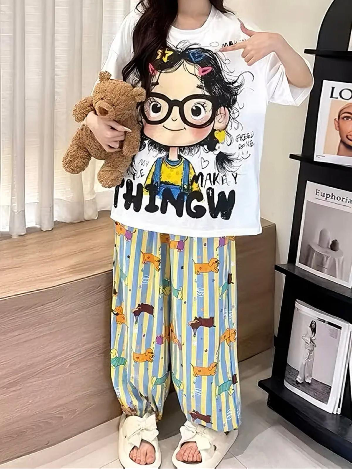 Pijama de Dos Piezas – Dulzura, Comodidad y Mucha Personalidad