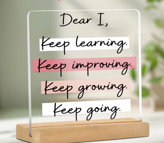 Placa Decorativa "Dear Me"