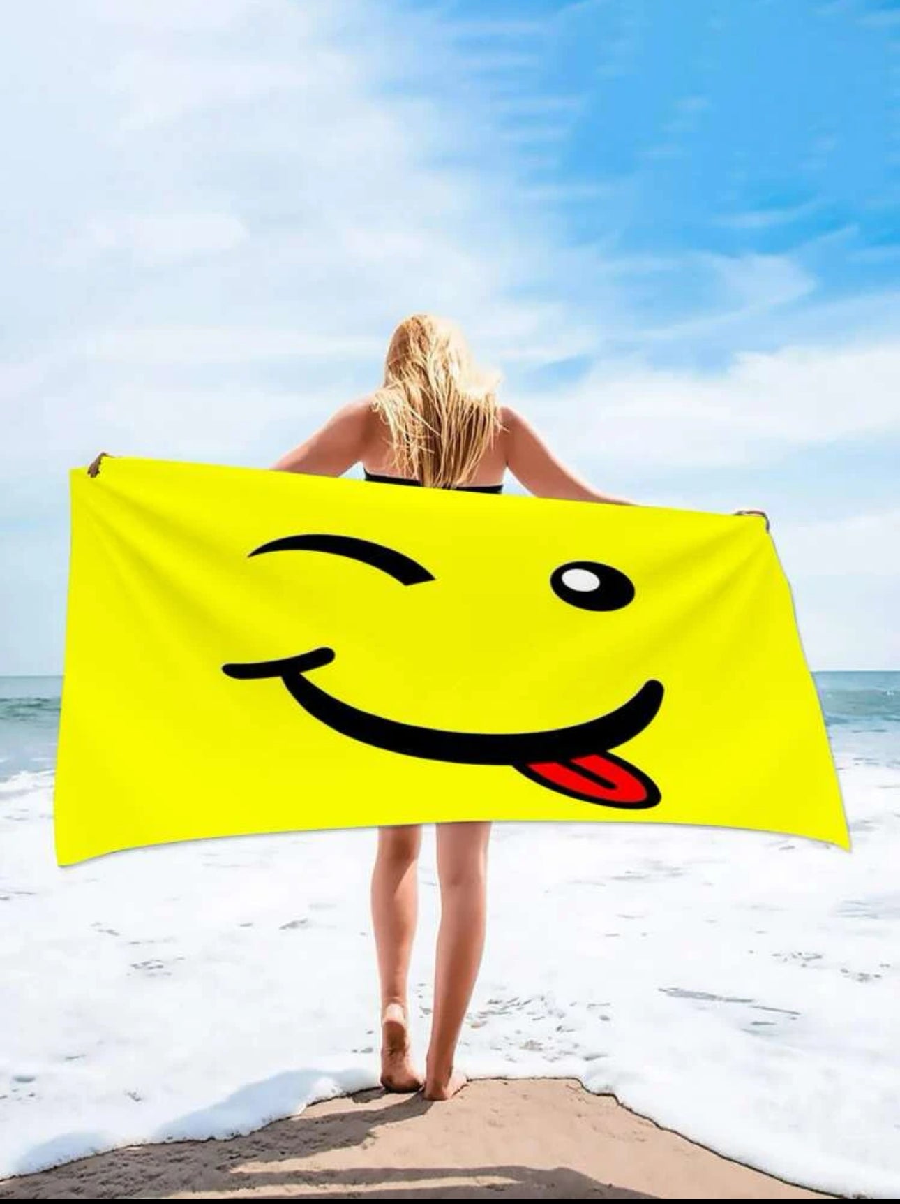 Toalla cara feliz