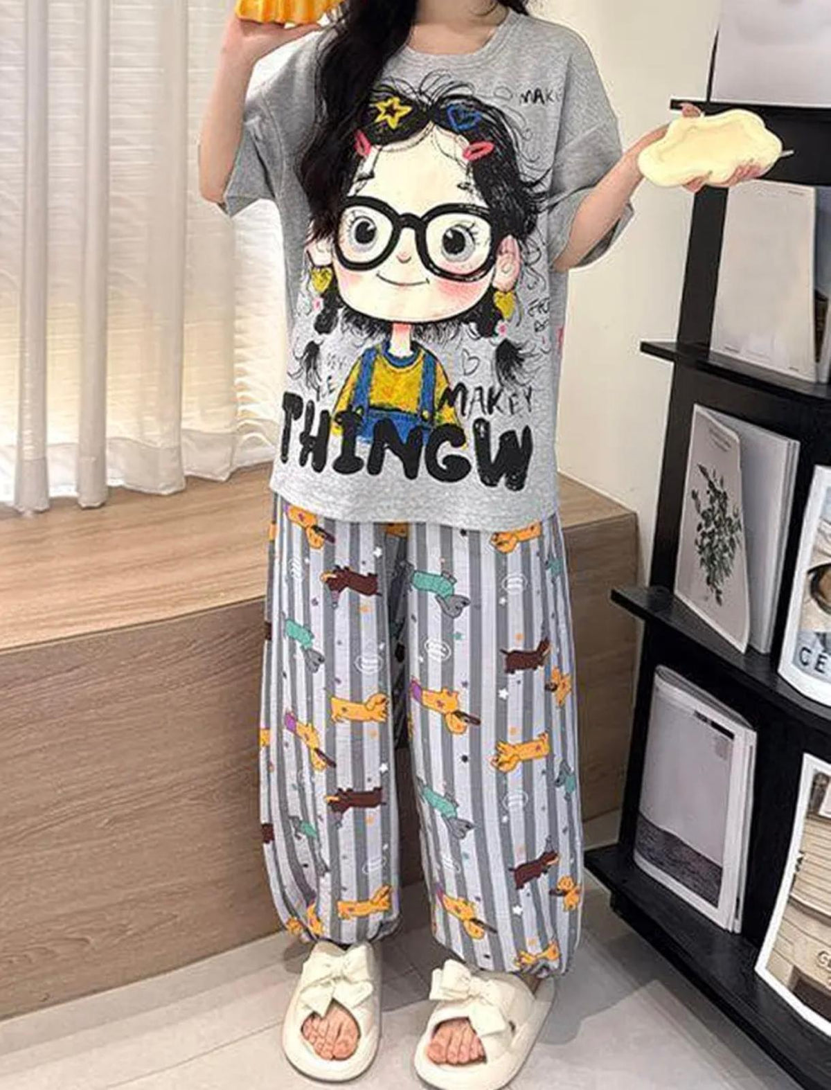 Pijama de Dos Piezas – Dulzura, Comodidad y Mucha Personalidad 💛✨