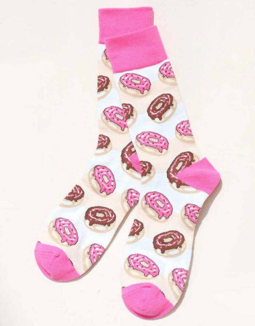 Calcetines con divertido estampado de donuts