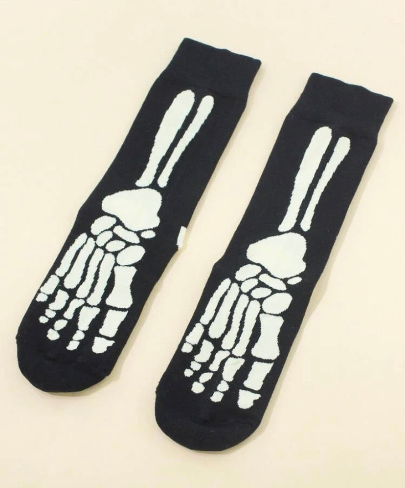 Calcetines de esqueleto.