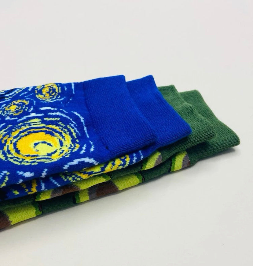 Calcetines divertidos con estampado de aguacate
